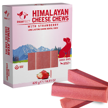 Pawfect Himalaya // Naturlig og langtidsholdbar gnaveben (jordbær)