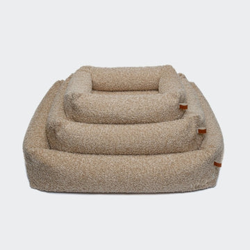 Cloud7 Sleepy Deluxe // Eksklusiv hundeseng i teddy (curl cream)
