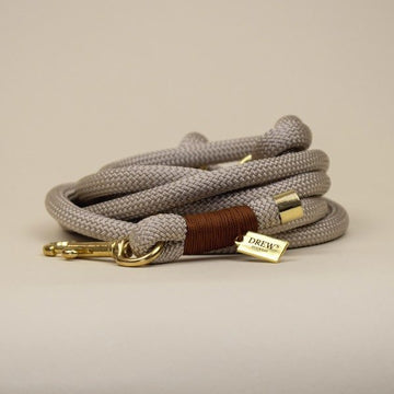 Drew's Dogwear Chailatte // Justérbar og blød rebline (beige)