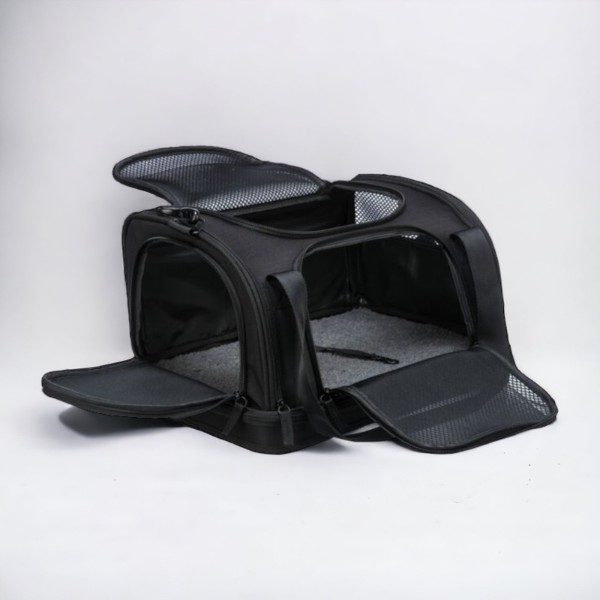 Plane Airline carrier // Flytaske og rejsetaske til hunde (sort)