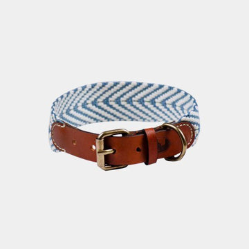 Buddys Dogwear Cap Rocat // Bredt og let halsbånd (stribet) XS