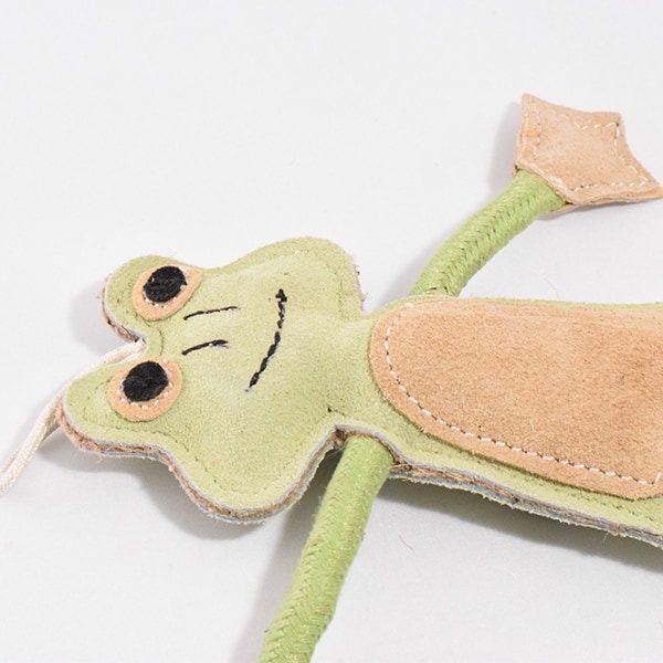 Francois Le Frog // Hundelegetøj til små hunde og hvalpe (frø)