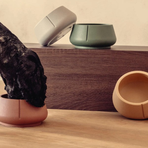 Pino Bowl // Spildfri hundeskål til lange ører (grey)