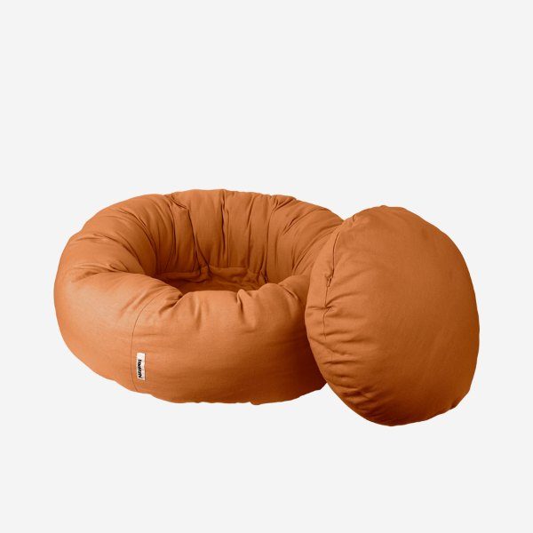 Tadazhi Donut Bed // Vaskbar donut hundeseng (lysebrun)