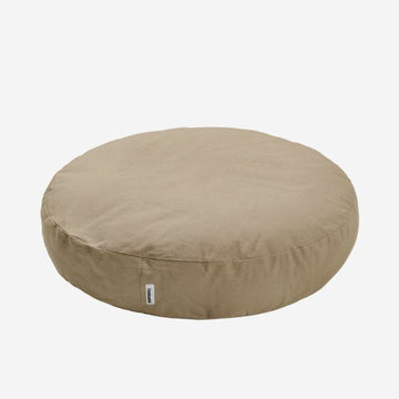 Tadazhi Poespas Beige // Dansk designet rund hundepude (vaskbar)