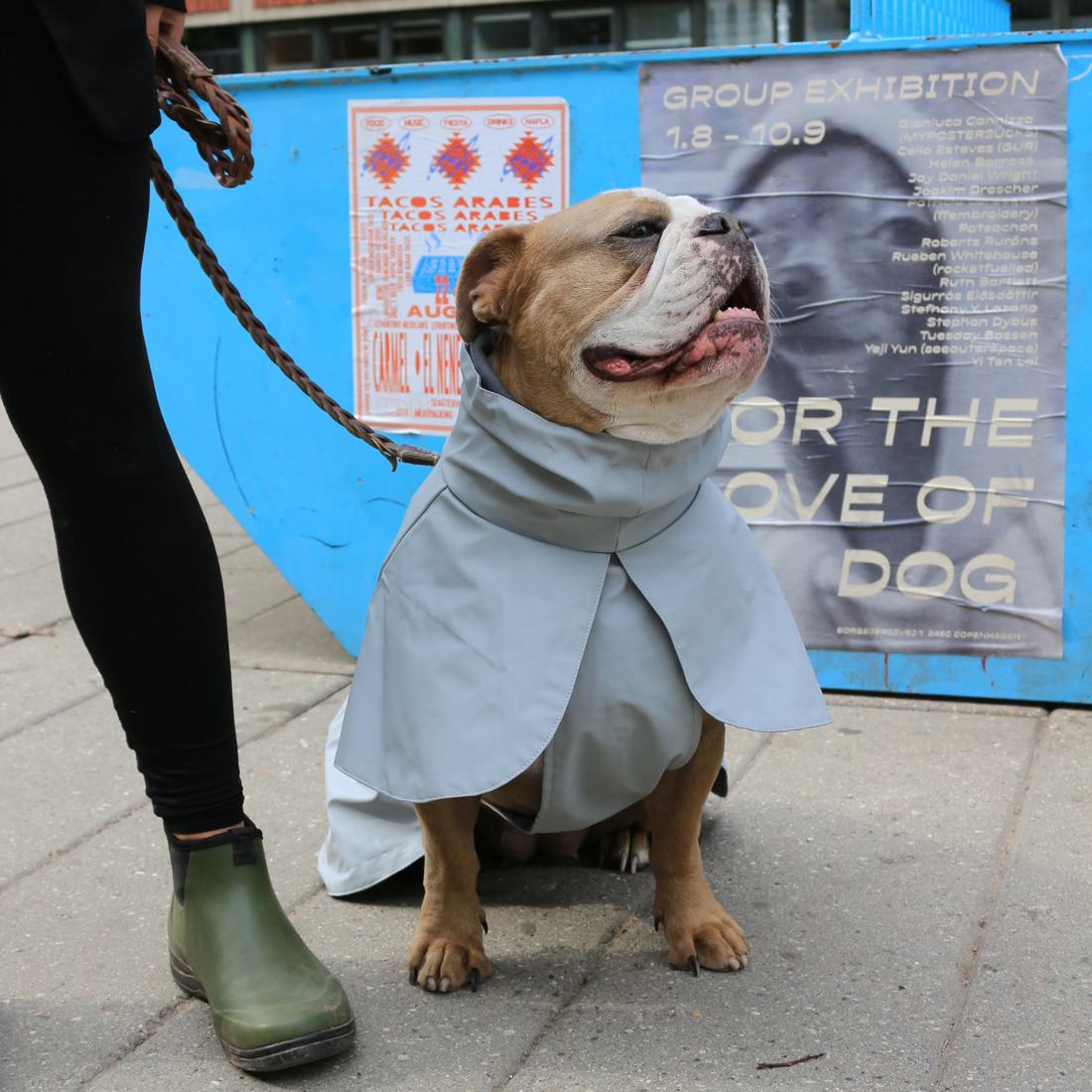 Tadazhi Raincoat // Vand -og vindtæt regnjakke (lysegrå)