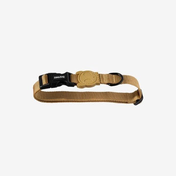 Zee.dog Sand // Let halsbånd med klikspænde (gylden beige)