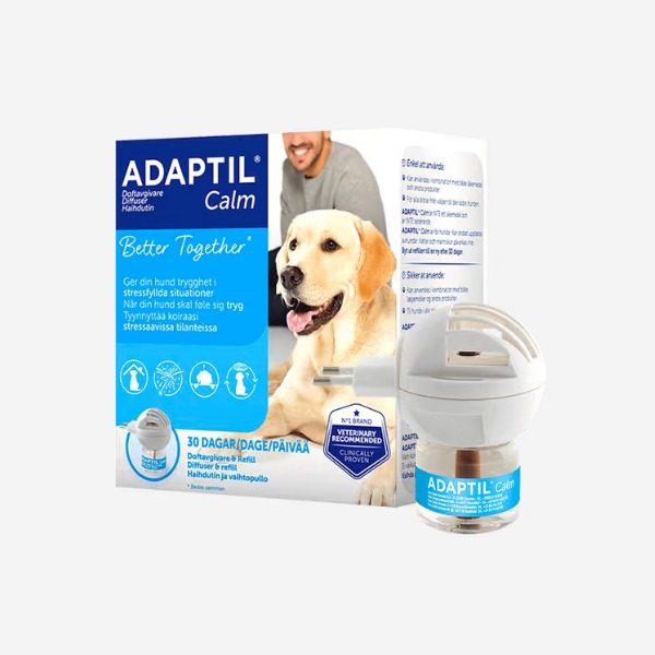 Adaptil calm home diffuser // hjælper din hund til at slappe af og føle sig tryg.