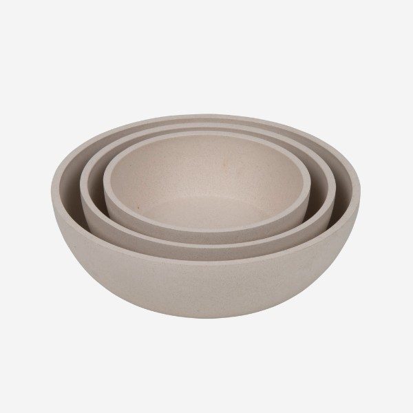 District 70 Bamboo // Bambus hundeskål (beige)