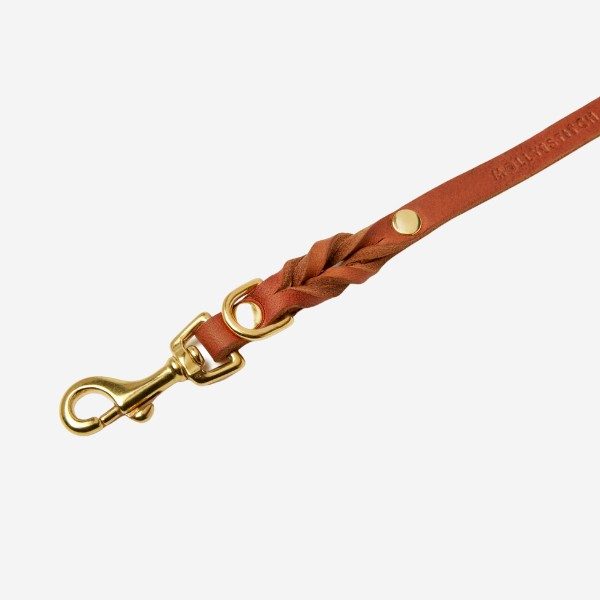 Butter Sahara City Leash // Klassisk hundeline i blødt læder (cognac)