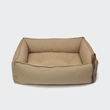 Cloud7 Boost // Blød hundeseng i slidstærkt canvas (beige)