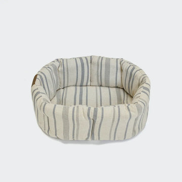 Cloud7 Pillow Lazy // Blød hundekurv med høje kanter (blue stripes)