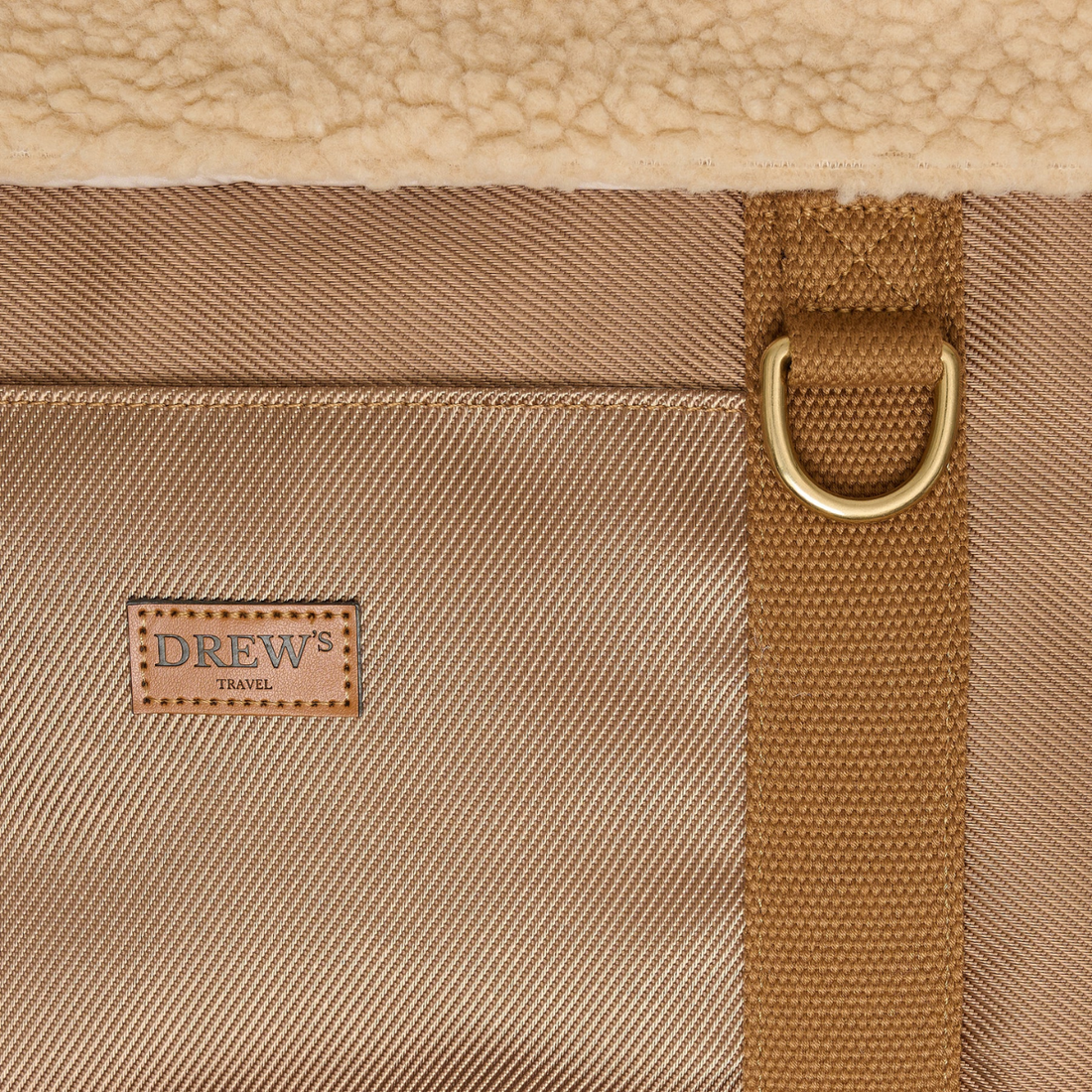 Drew's Dogwear Aspen // Hundetaske med teddy inderfor