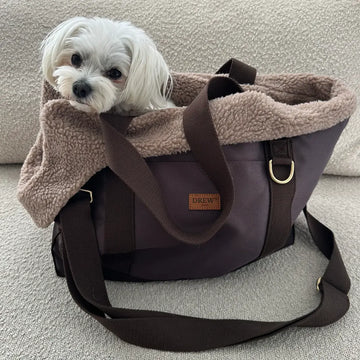 Drew's Dogwear Cali // Hundetaske med teddy inderfor