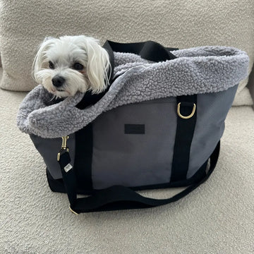 Drew's Dogwear Otis // Hundetaske med teddy inderfor