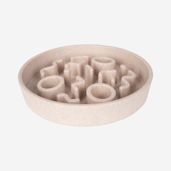 District 70 Slow Feeder // Spis-langsomt hundeskål (beige)