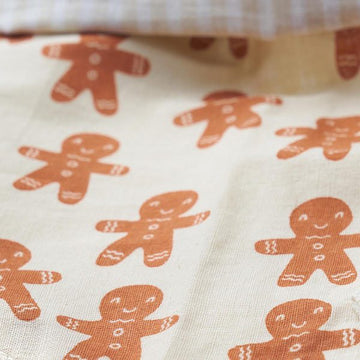 Mundbind Ginger // Mundbind i stof med juleprint