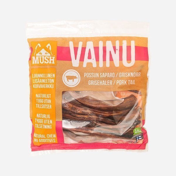 Mush Vainu // Tørrede, hårde grisehaler (220 g)