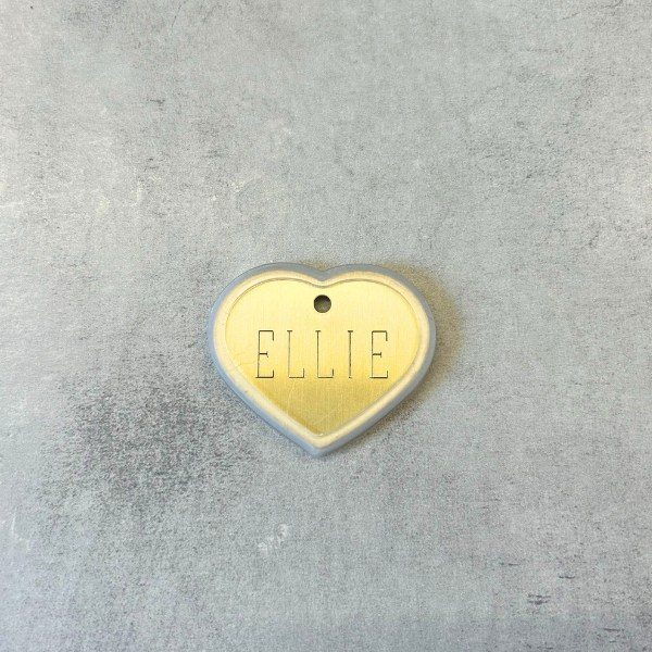 Gummi-ramme til hundetegn, så det ikke larmer (hjerte stor)