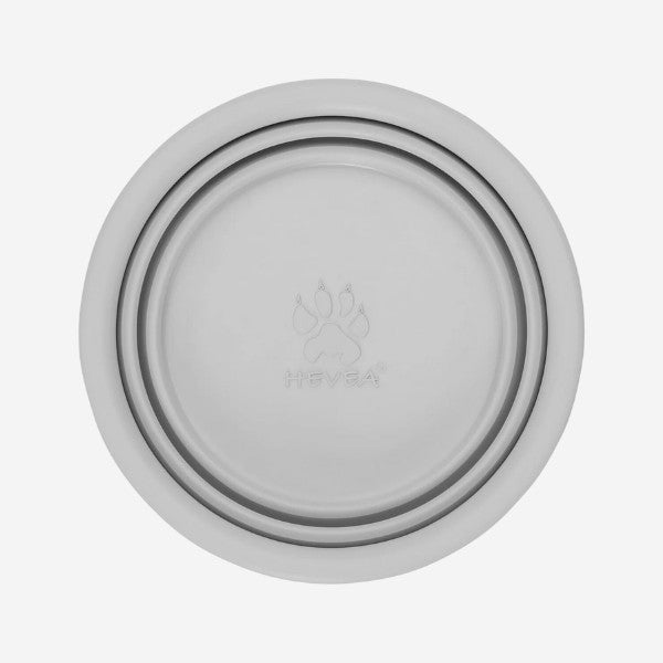 Hevea Bowl-on-the-go // Transportabel foldeskål i naturgummi (grey)