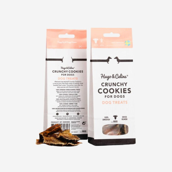 Crunchy Cookies // Sprøde hundekiks af tørret oksekallun (80 g)