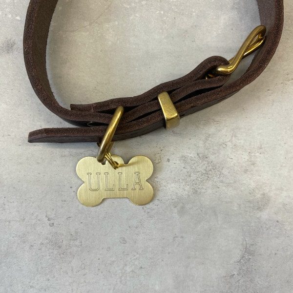 Hundetegn // Premium kødben stort (messing)