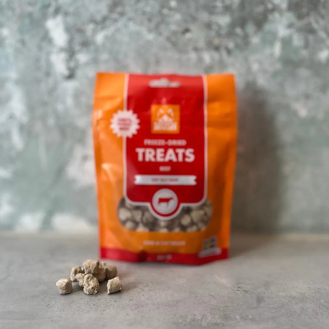 Mush Treats, Beef //  Smagfulde frysetørrede godbidder af okse