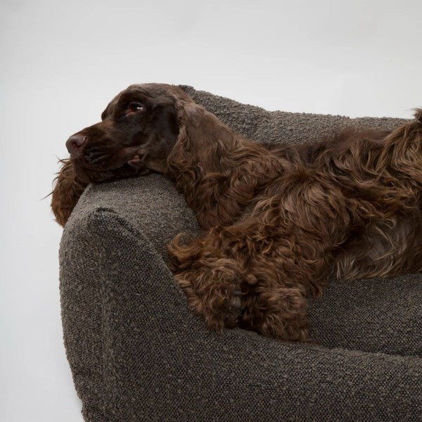 Nordog Billy // Bouclé hundeseng med memory foam (chocolate)