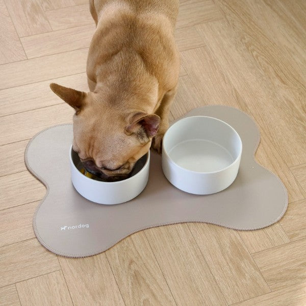 Nordog Placemat Bone // Vandtæt underlag til hundeskåle (cappuccino)
