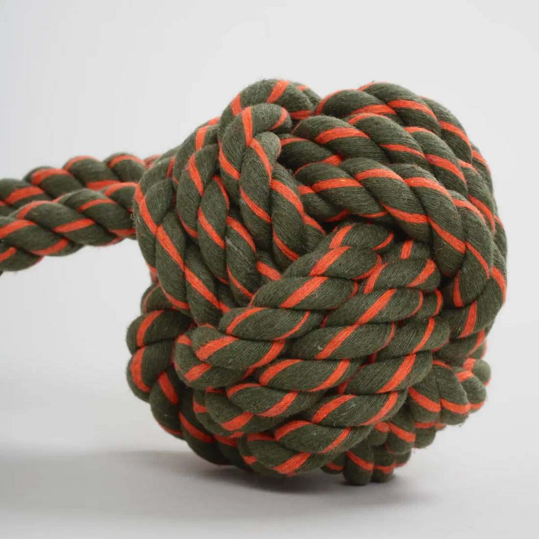 Nordog Rope Olive and Orange // Naturligt reblegetøj (grøn/orange)