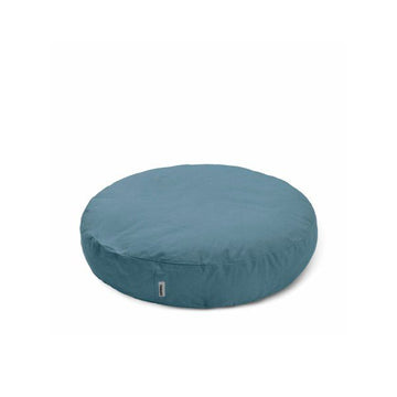 Poespad Blue // Dansk designet rund hundepude (vaskbar)