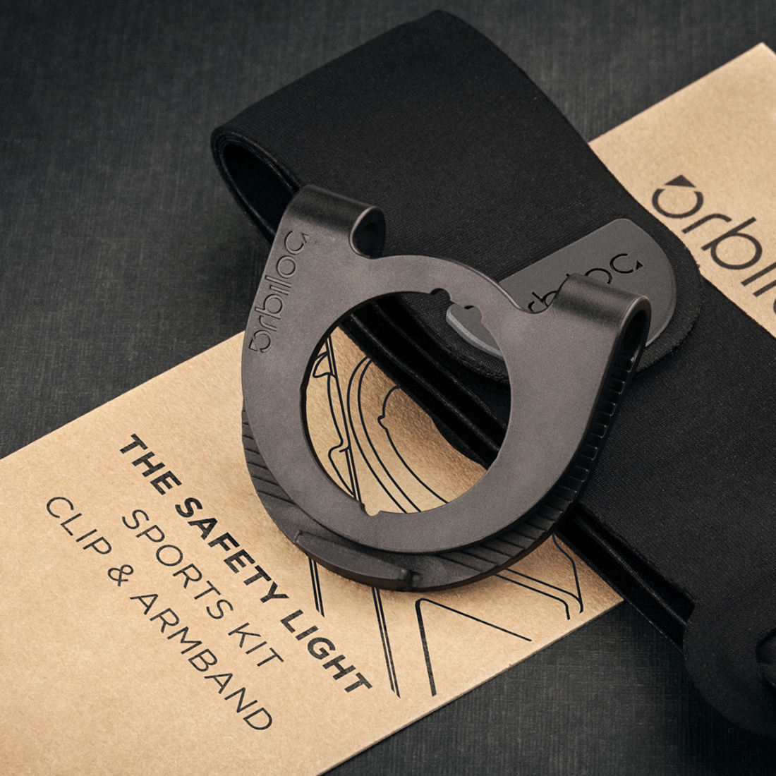 Orbiloc Tilbehør // Sports-kit med armbånd og clips