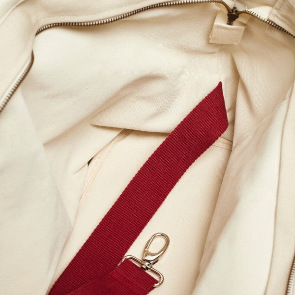 Constantin Bag // Farverig hundetaske med cross-body rem (rød/grå)