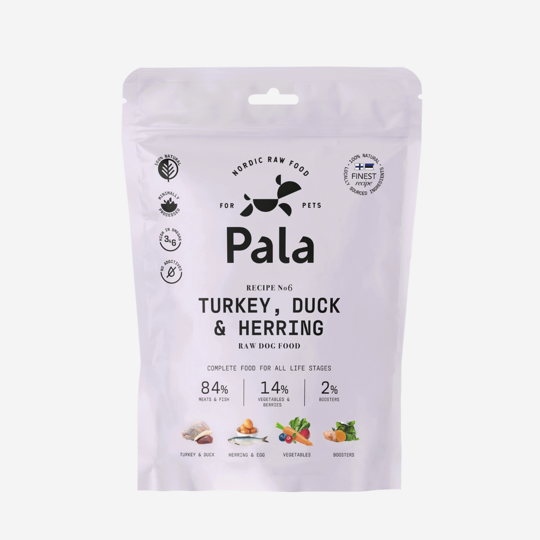 Pala Recipe 6 // Blødt hundefoder til kræsne hunde (kalkun, and & sild )