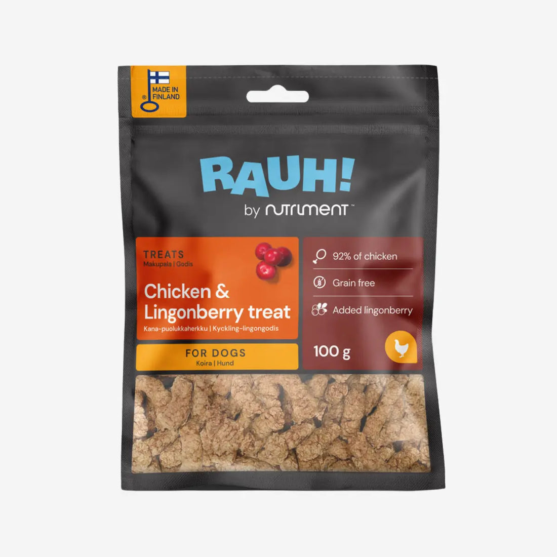 Rauh! Chicken-Lingonberry Treat // Frysetørrede godbidder med kylling og tyttebær