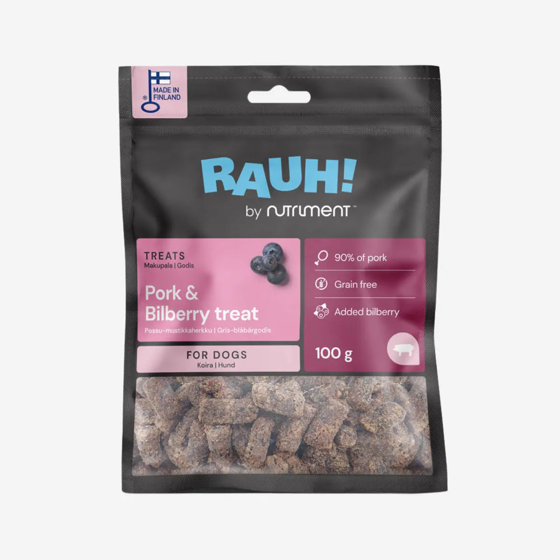 Rauh! Pork-Bilberry Treat // Sprøde godbidder med gris og blåbær