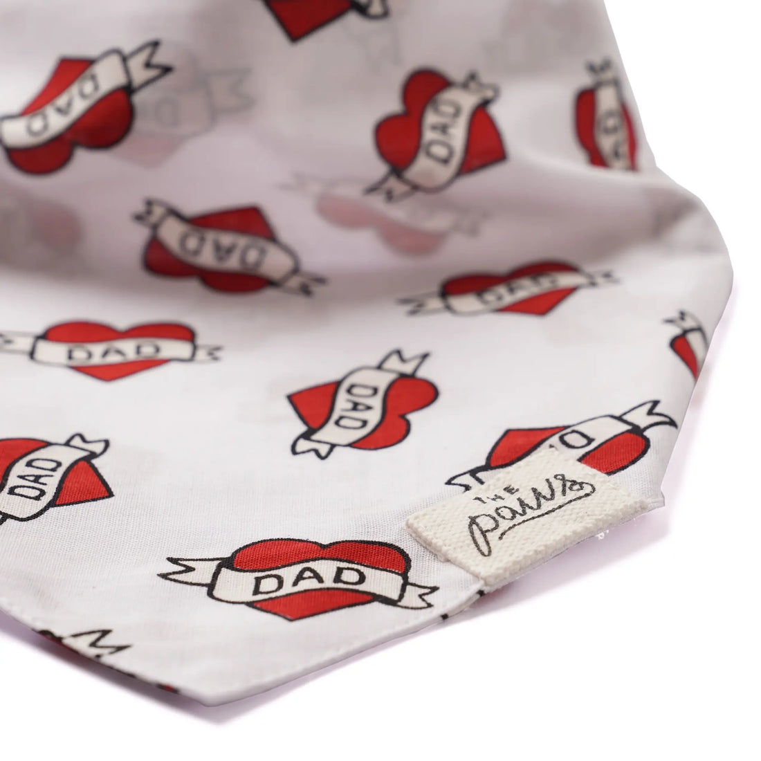 Love Dad // Hundebandana med sømandstatovering