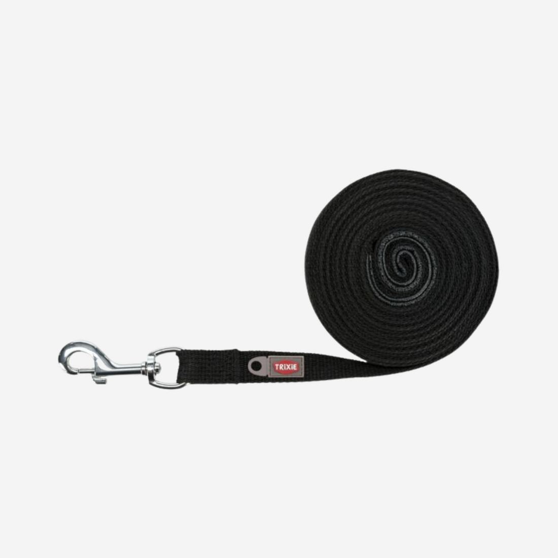 Sporline // Lang træningsline 5, 10 eller 15 meter (sort bomuld)