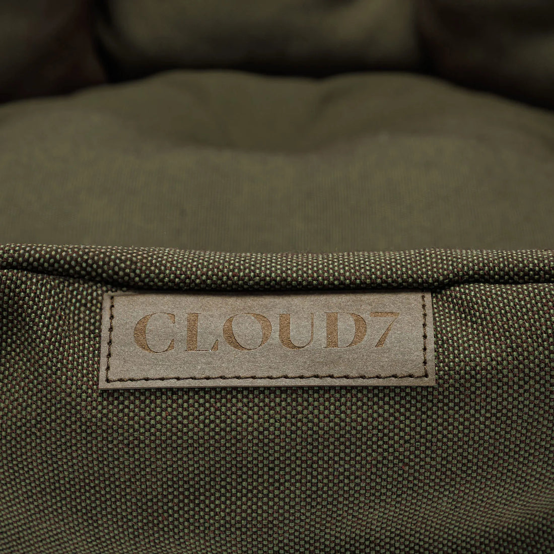 Cloud7 Basket Lazy // Rund hundekurv med blød inderpude (olive)