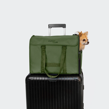 Cloud7 ACTIVE Flight Carrier // Practical transport and flight bag for dogs (olive)