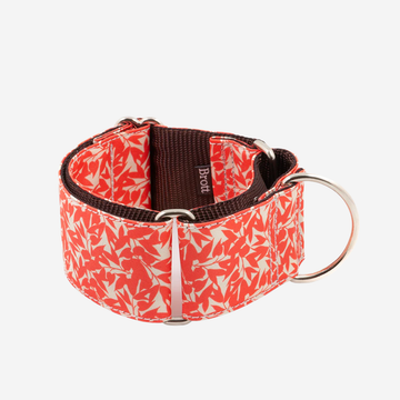 Martingale Brott Borges // Halsbånd til mynder (orange blomster)