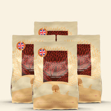 Essential Heritage, Beginning Large Breed // Tørfoder til hvalpe op over 15kg. (4 x 2,5kg.)