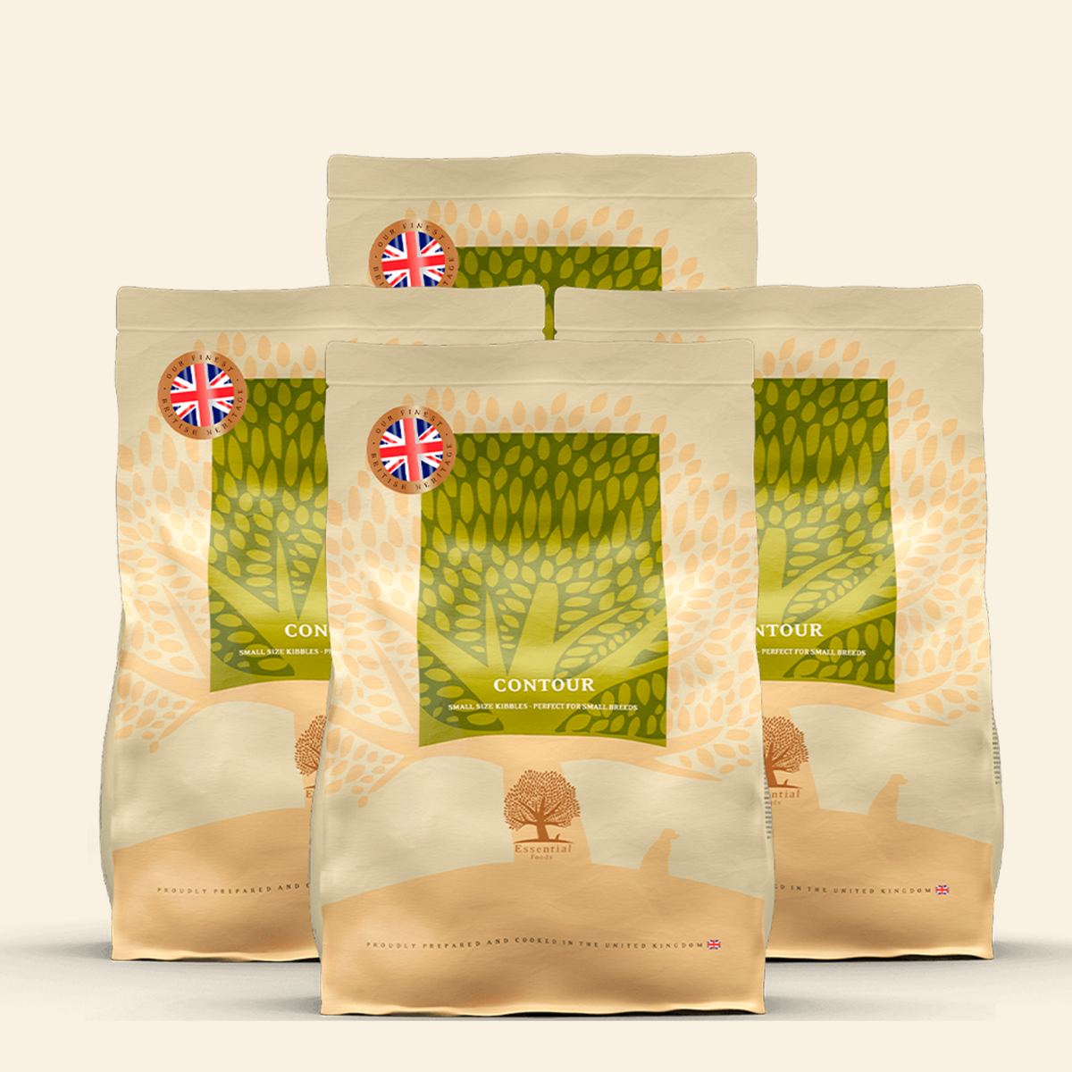 Essential Heritage, Contour // Tørfoder med reduceret kalorieindhold (4 x 2,5kg.)