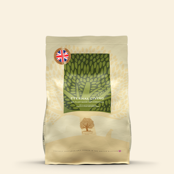 Essential Heritage, Eternal Living // Vegetar skånefoder til hunde med sart mave