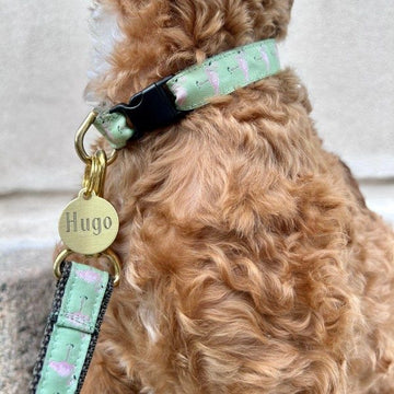 My First Leash // Håndlavet hvalpeline (flamingo)