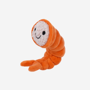 Kawaii Shrimp // Blødt hundelegetøj med squeaker