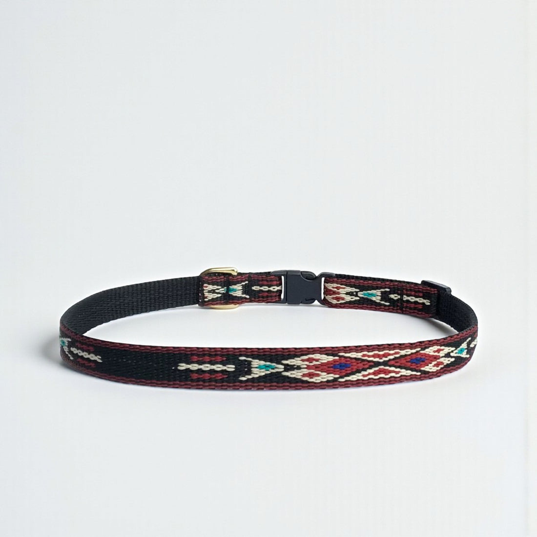 Marrakesh Red // Halsbånd til små- og mellemstore hunde (rød/sort)