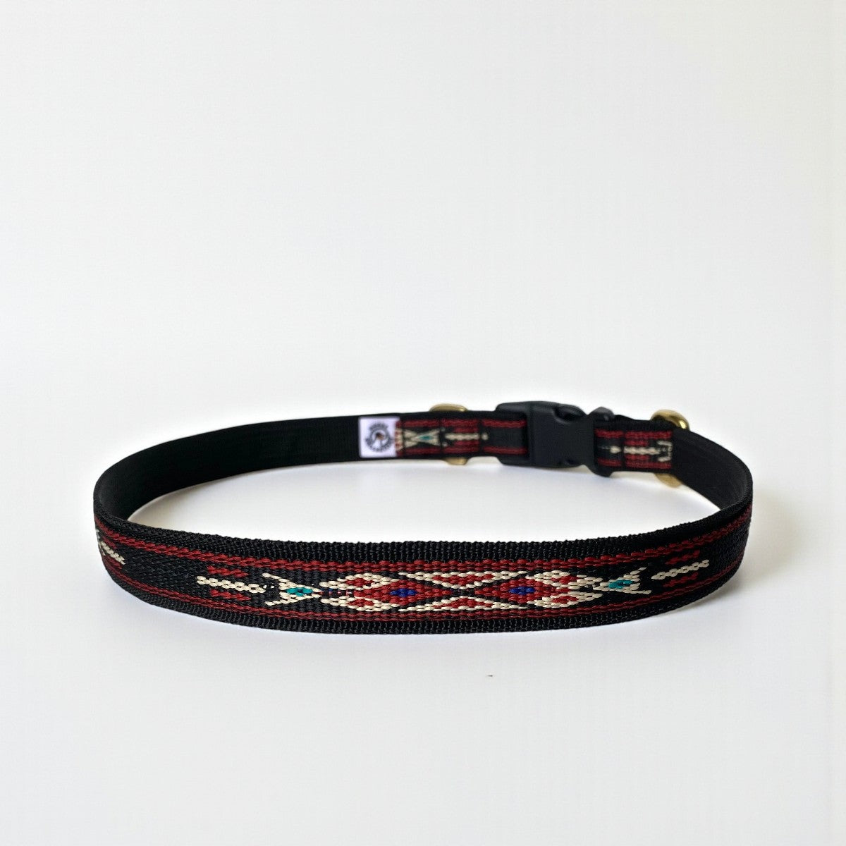Marrakesh Red // Halsbånd til små- og mellemstore hunde (rød/sort)
