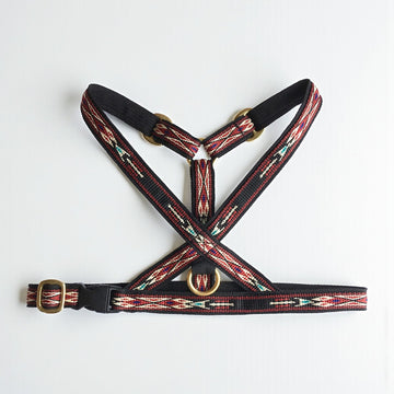 Marrakesh Red // Y-sele til små- og mellemstore hunde (rød/sort)