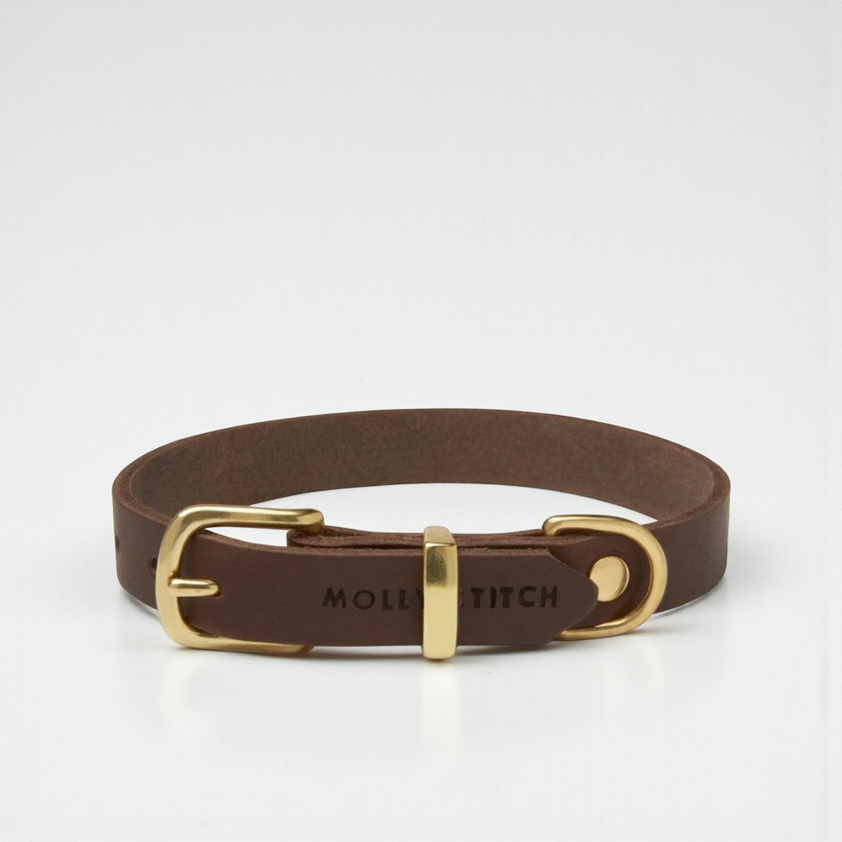 Butter Classic // Halsbånd i blødt læder (mørkebrun)